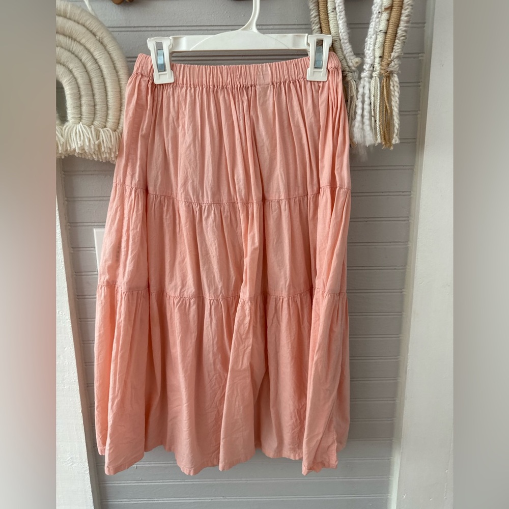 Milk tiered skirt